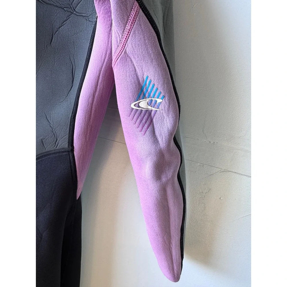 O'Neill Kids Full Wetsuit Black Purple Grey Neoprene Surf Swim Diving Suit